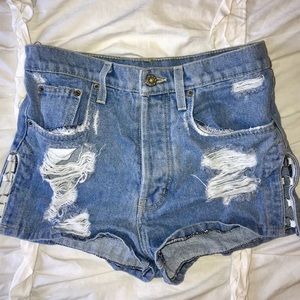 CARMAR denim ring shorts